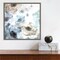 Soft Cascade I (Floral) by Eva Watts 16-in. W x 16-in. H. Canvas Wall Art Print Framed in Grey